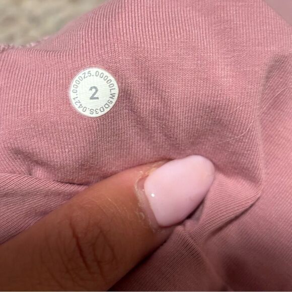 Lululemon Scuba High-Rise Jogger Heathered Pink Taupe- Size 2 - Picture 7 of 7